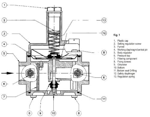 Cast Aluminum Body Natural Gas Filter Pressure Regulator for Boiler