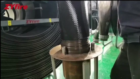 Prix ​​d'usine Zyfire à travers le tuyau d'eau en TPU tissé de haute qualité pour le développement du gaz et du pétrole de schiste fracturé